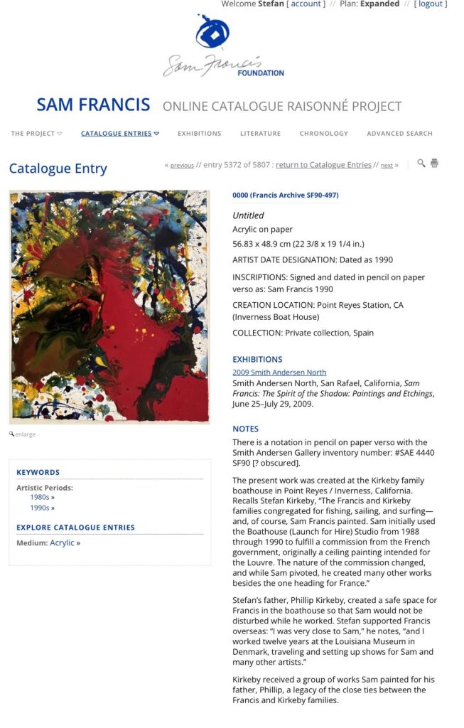 nexus - sam francis