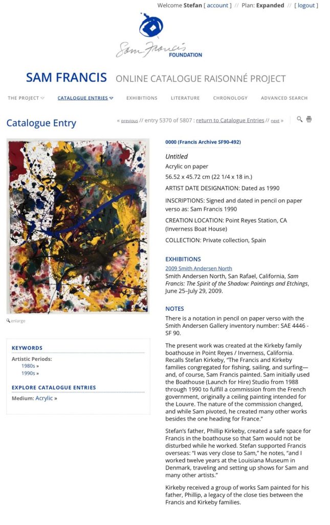 nexus - sam francis